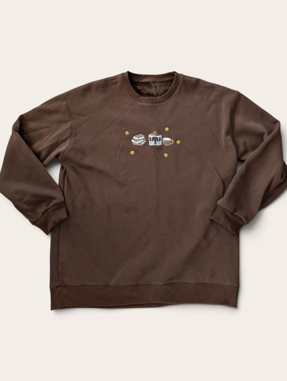 Gilmore Girls Sweatshirt Fall Luke's Coffee Books L/XL Velour In The Inside NQOT